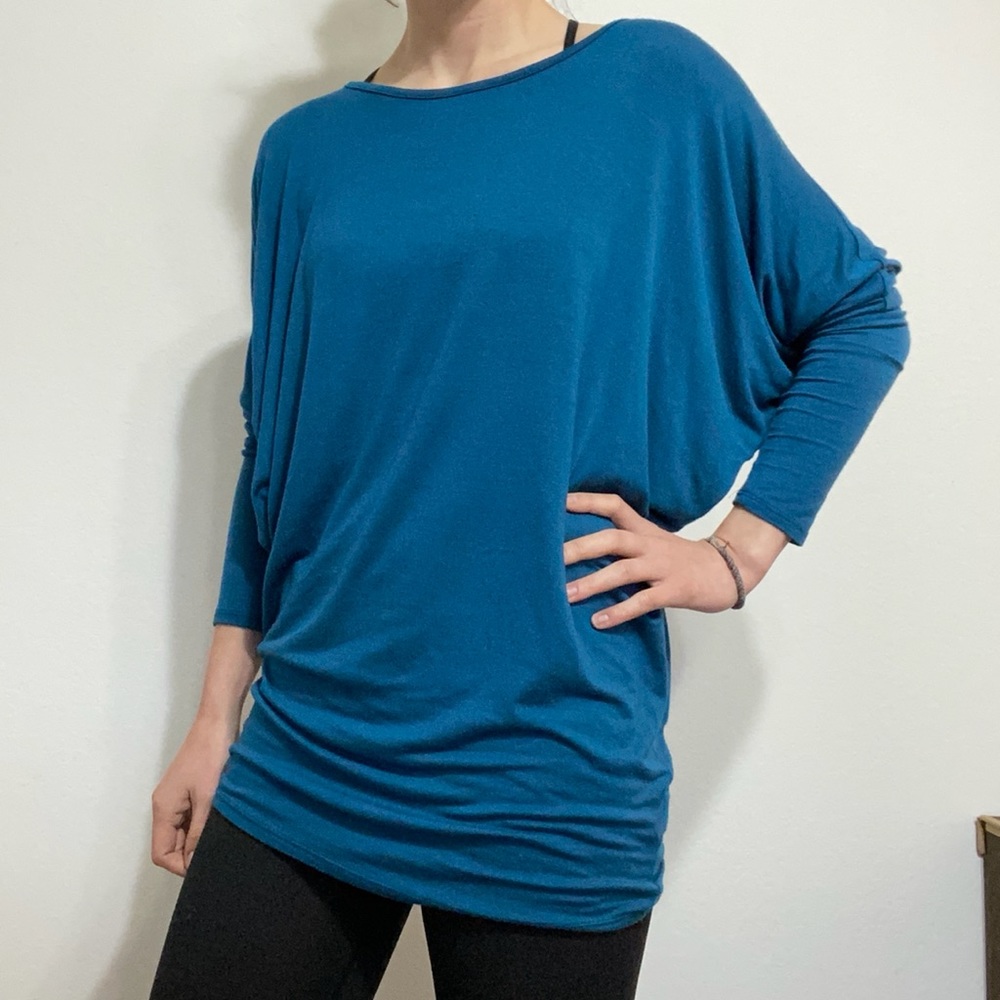Unique turquoise dress or shirt. One size.